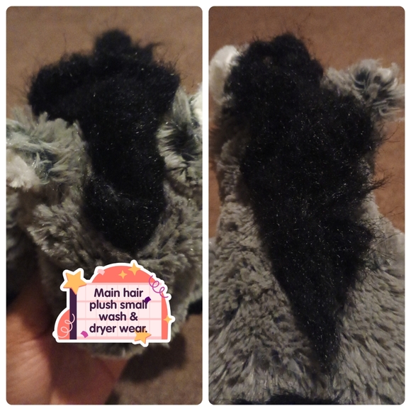 Hug Fun SITTING Mule DONKEY Gray and White Stuffed Animals Toys 14.5in - Picture 12 of 14